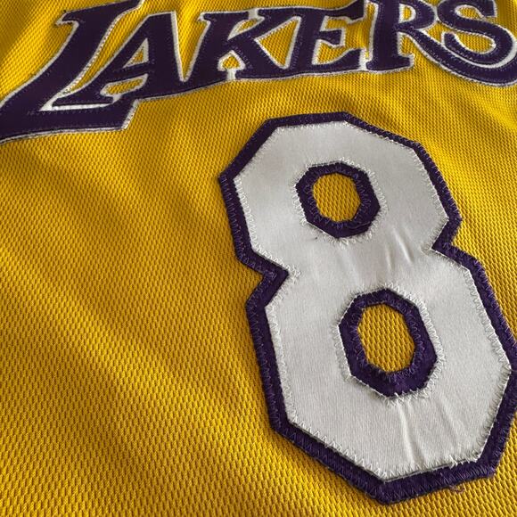 Vintage Authentic Kobe Bryant Nike 2002 NBA Los Angeles Lakers Jersey 52 Gold - Picture 5 of 14